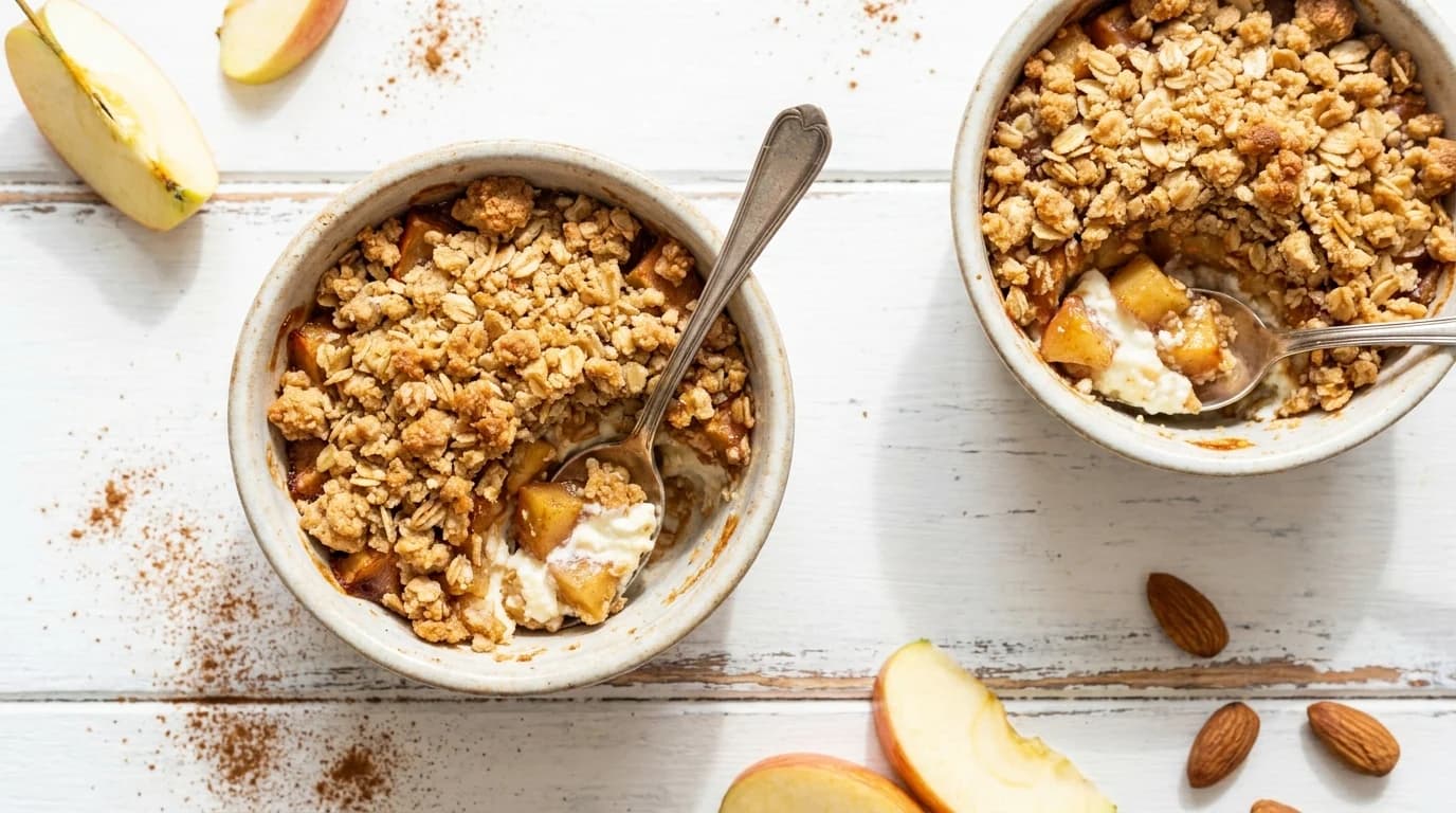 Apfel-Zimt-Crumble
