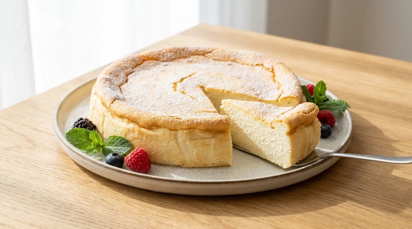 Käsekuchen ohne Boden