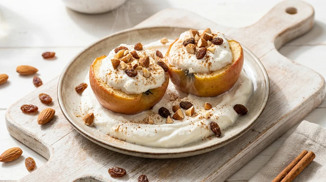 Bratapfel mit Quarkfüllung