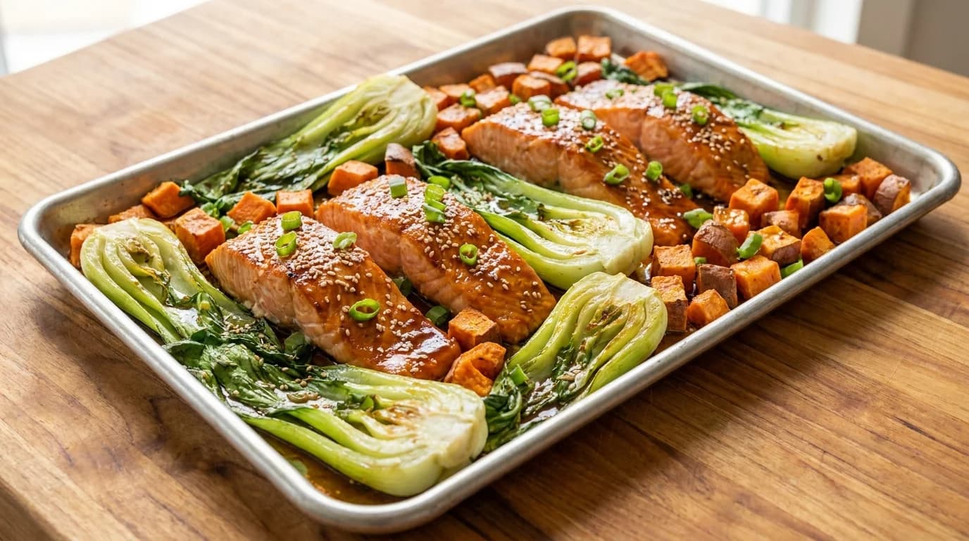 Lachs-Teriyaki vom Blech