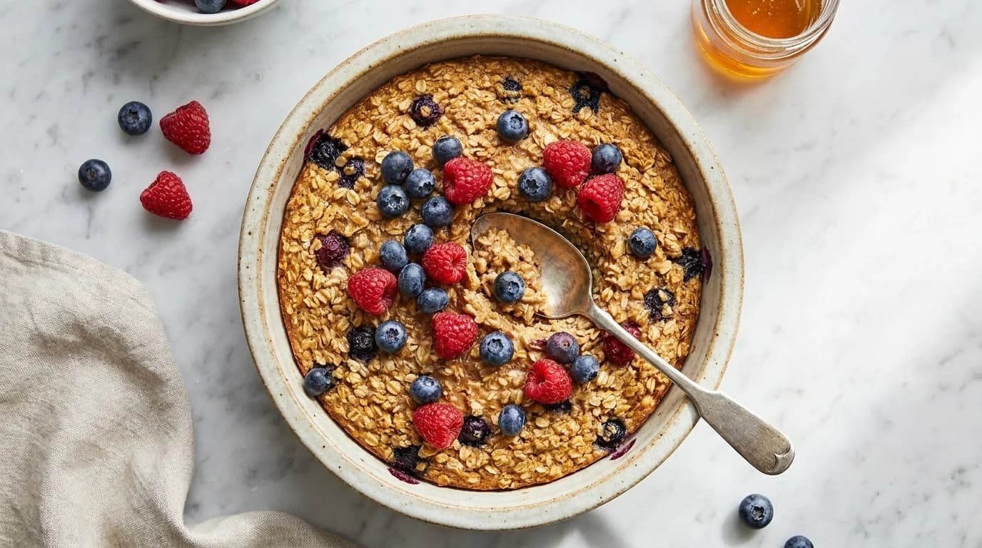 Baked Oats mit Beeren
