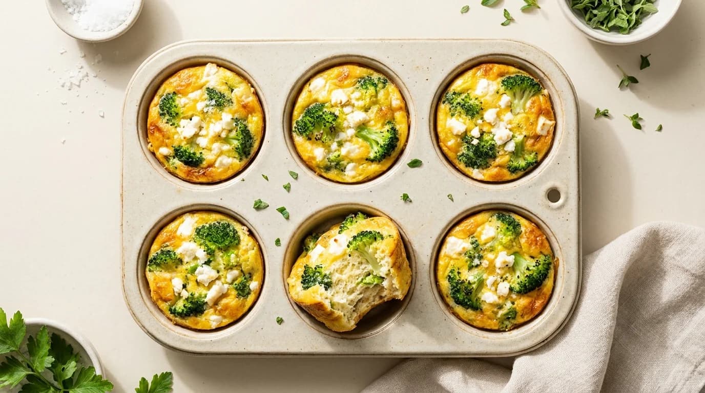 Brokkoli-Feta-Ei-Muffins