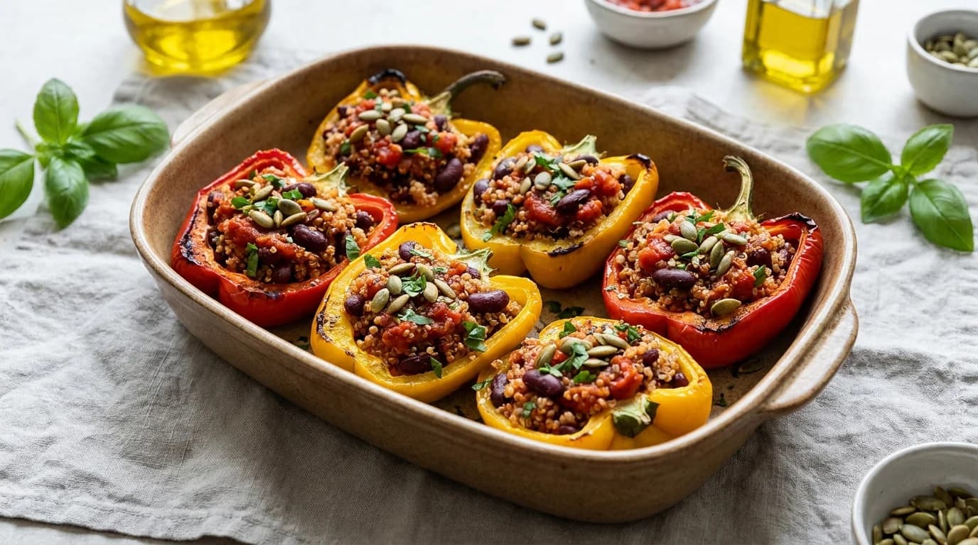 Gefüllte Paprika mit Quinoa