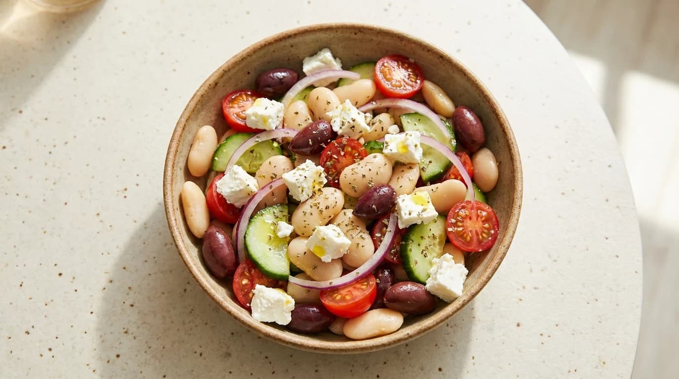 Griechischer Bohnensalat