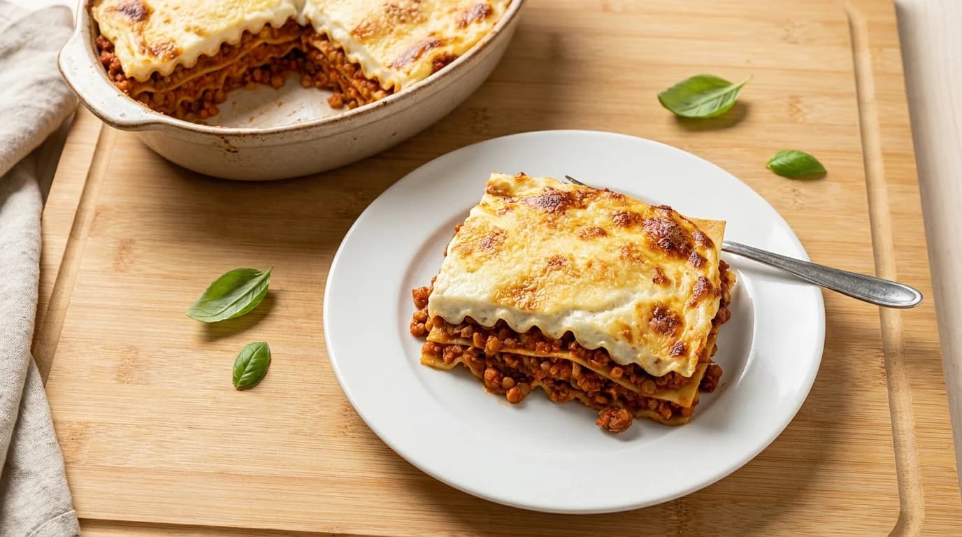 Linsen-Lasagne