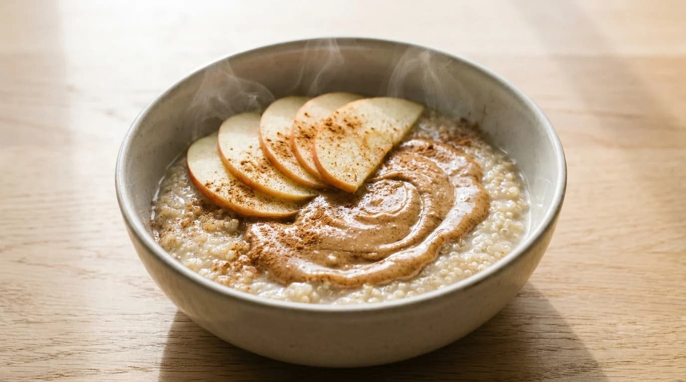 Warme Quinoa-Bowl mit Apfel