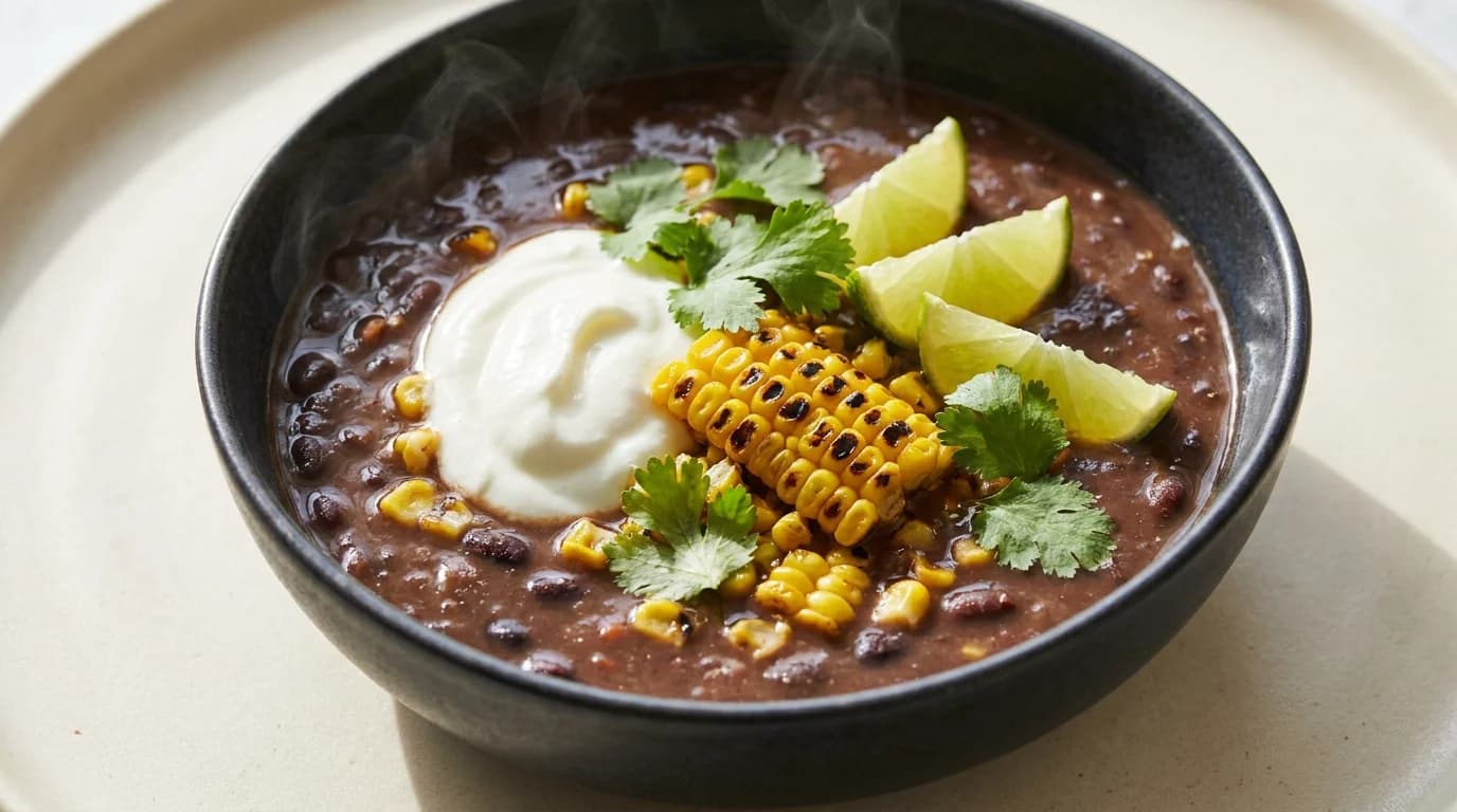 Schwarze-Bohnen-Suppe