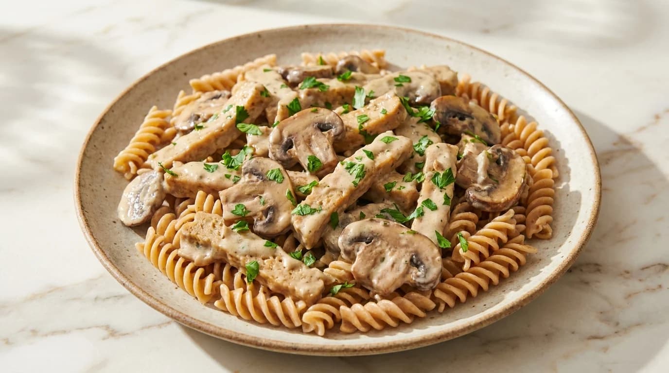 Seitan-Rahmgeschnetzeltes