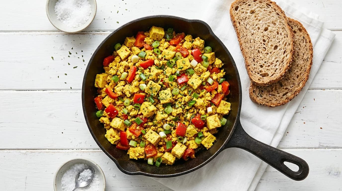 Tofu-Scramble mit Paprika
