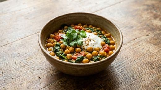 Kichererbsen-Spinat-Curry