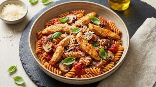 Protein-Pasta mit Hähnchen