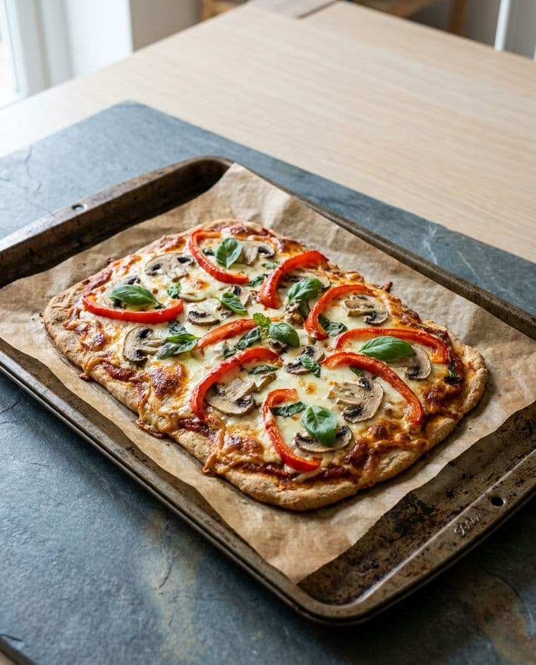 Protein-Pizza auf Quark-Boden